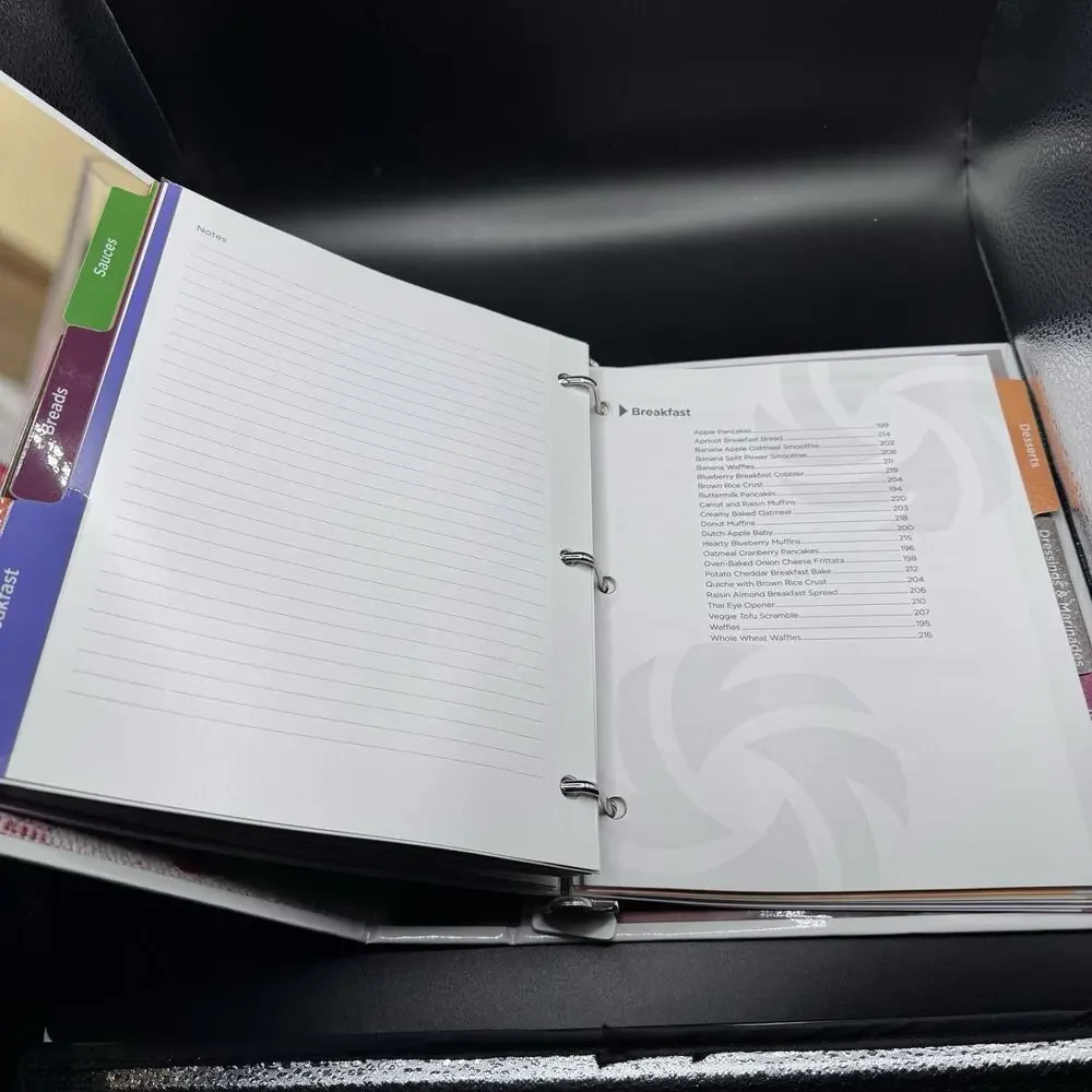 Vitamix Blender Whole Food Recipes 3 Ring Binder Cookbook